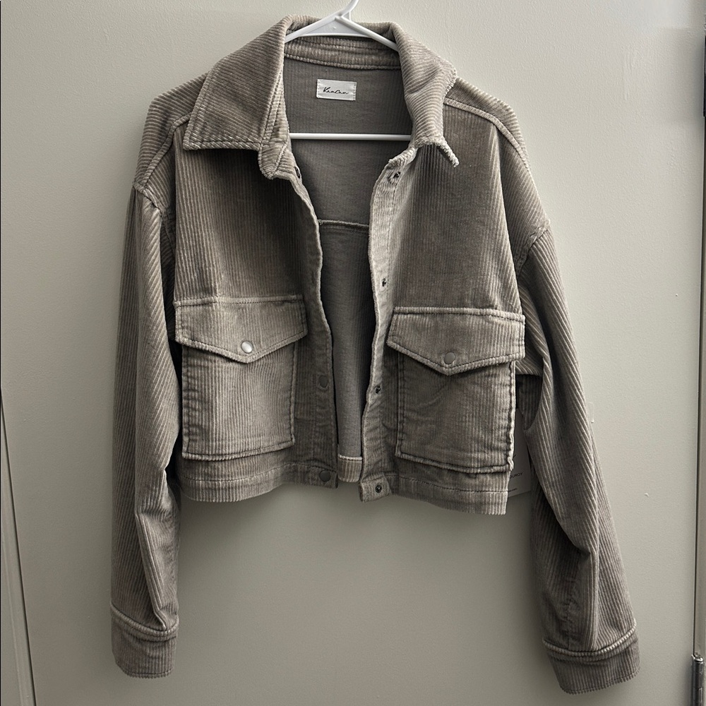Corduroy Cropped Jacket